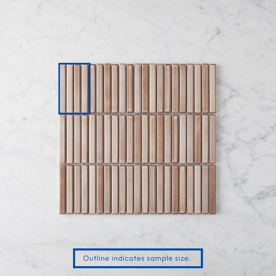 Coogee Antique Beige Matte Kit Kat Mosaic Tile Sample - Perfect for Kitchen Backsplash, Bathroom Wall & Vintage Home Decor