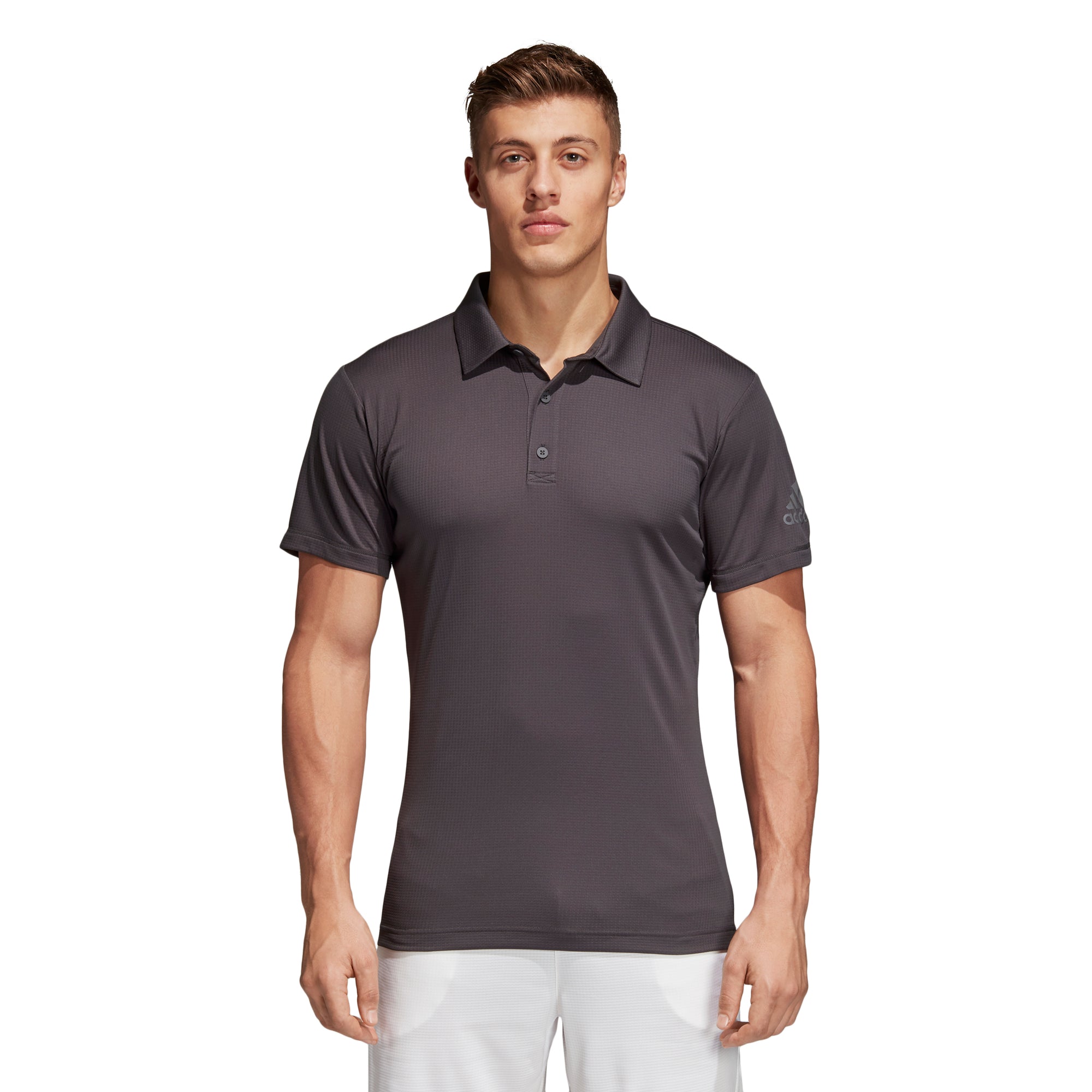 adidas Men's Climachill Performance Polo Shirt - Carbon Grey CE1442 | Moisture-Wicking & Breathable for Golf, Tennis & Casual Wear