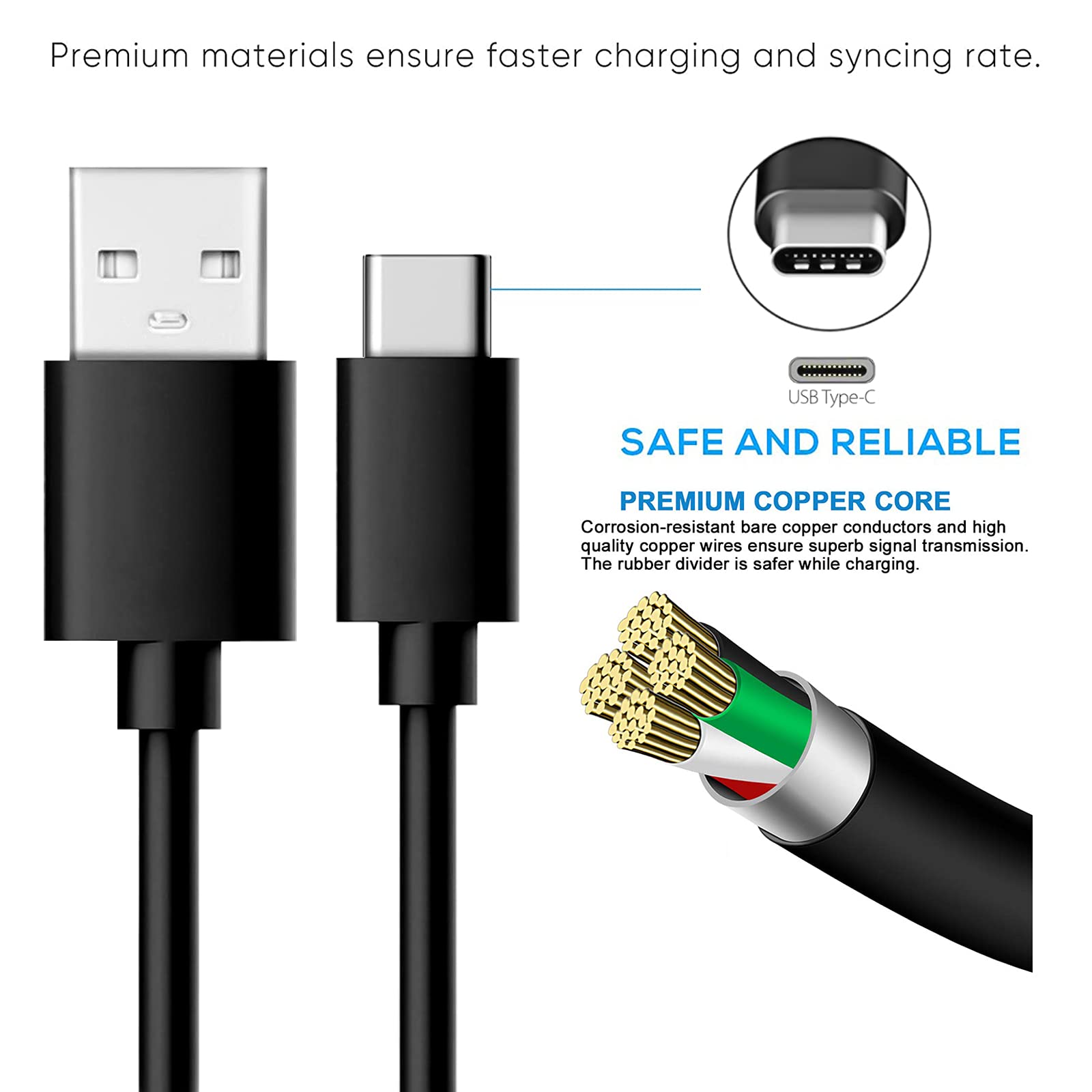 2-Pack 10FT USB C Fast Charging Cable for Motorola Phones - Compatible with Moto G Power 5G 2024/2025, G Stylus, One 5G UW Ace, Edge 5G UW, G100, G Play, Edge+ (2022/2023), Edge Plus 5G UW & Razr - Durable Long Charger Cord for Home, Office & Travel