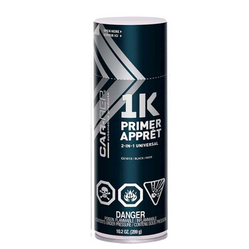 1K Aerosol 2-in-1 Universal Car Primer Spray - High Adhesion Auto Body Primer for Metal & Plastic - Perfect for Car Repairs, Touch-ups & DIY Projects
