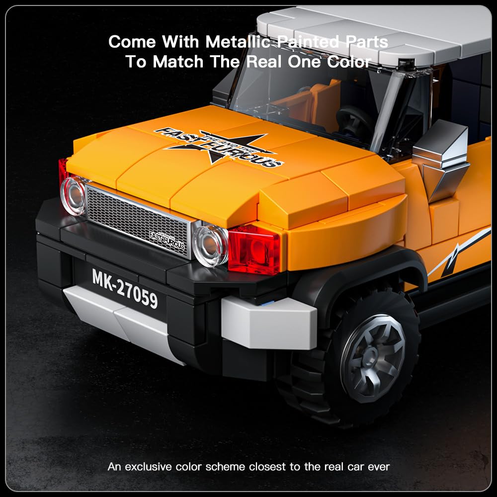 Mould King Speed Champion SUV Building Block Set - 414PCS Model Car Kit for Adults & Kids 8+, 27059 Race Car Building Toys with Display Case - Perfect for STEM Learning, Gift Giving & Collector's Display