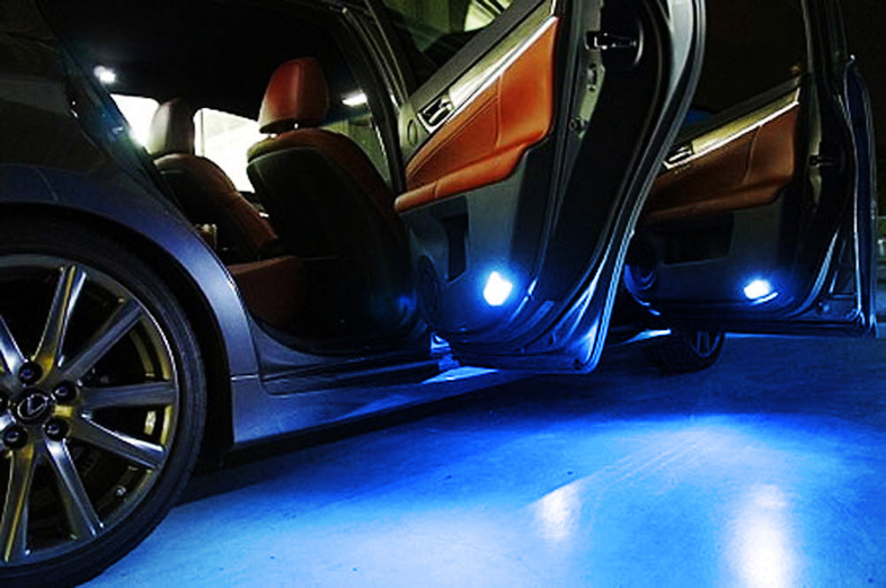 Blue 18 SMD Full LED Side Door/Footwell/Trunk Courtesy Light Kit for Land Rover - Upgrade Interior Lighting for Enhanced Visibility & Style (Perfect for Night Driving, Off-Road Adventures & Car Customization)