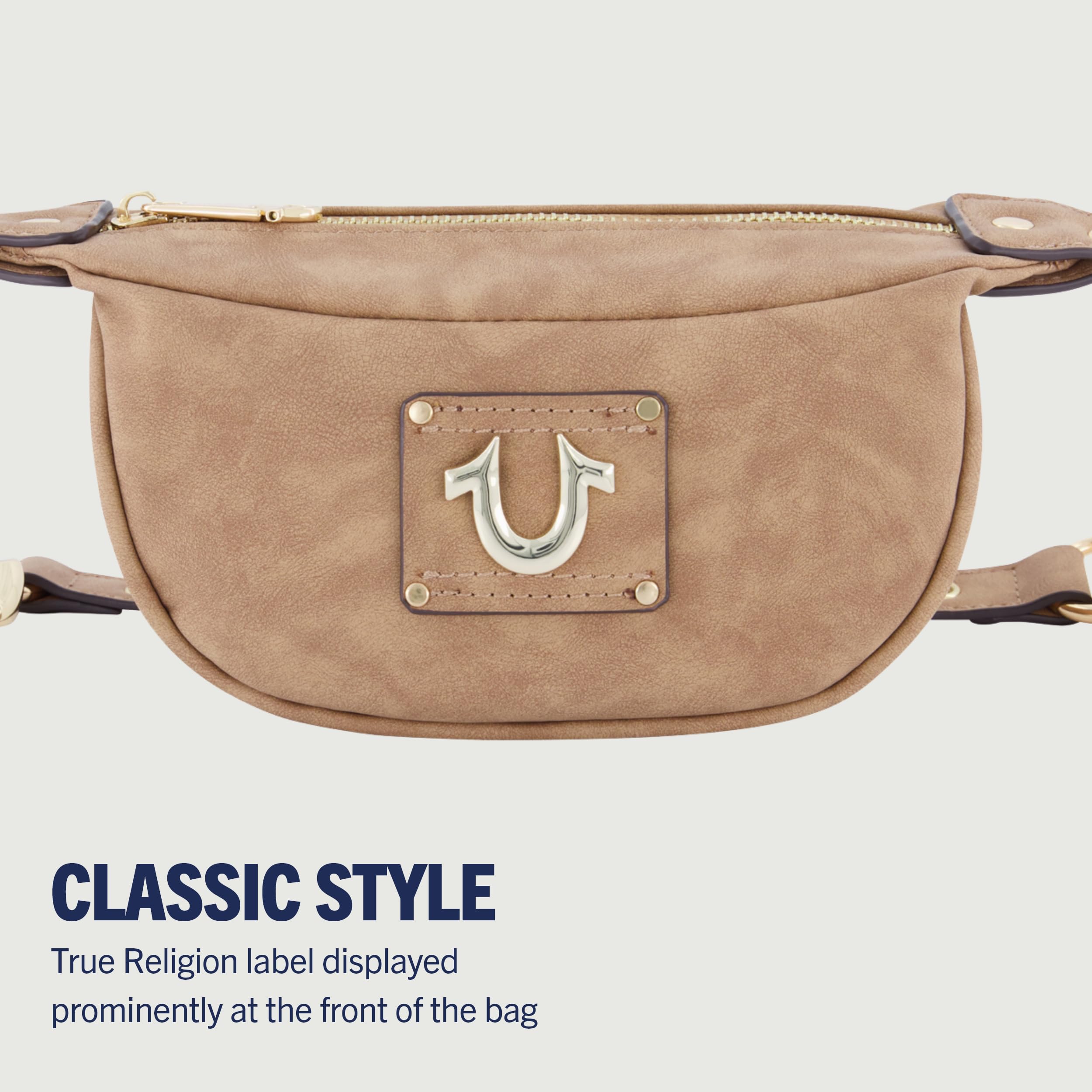 True Religion Women's Mini Crossbody Shoulder Bag with Adjustable Chain Strap - Stylish Purse for Everyday Use, Shopping & Night Out