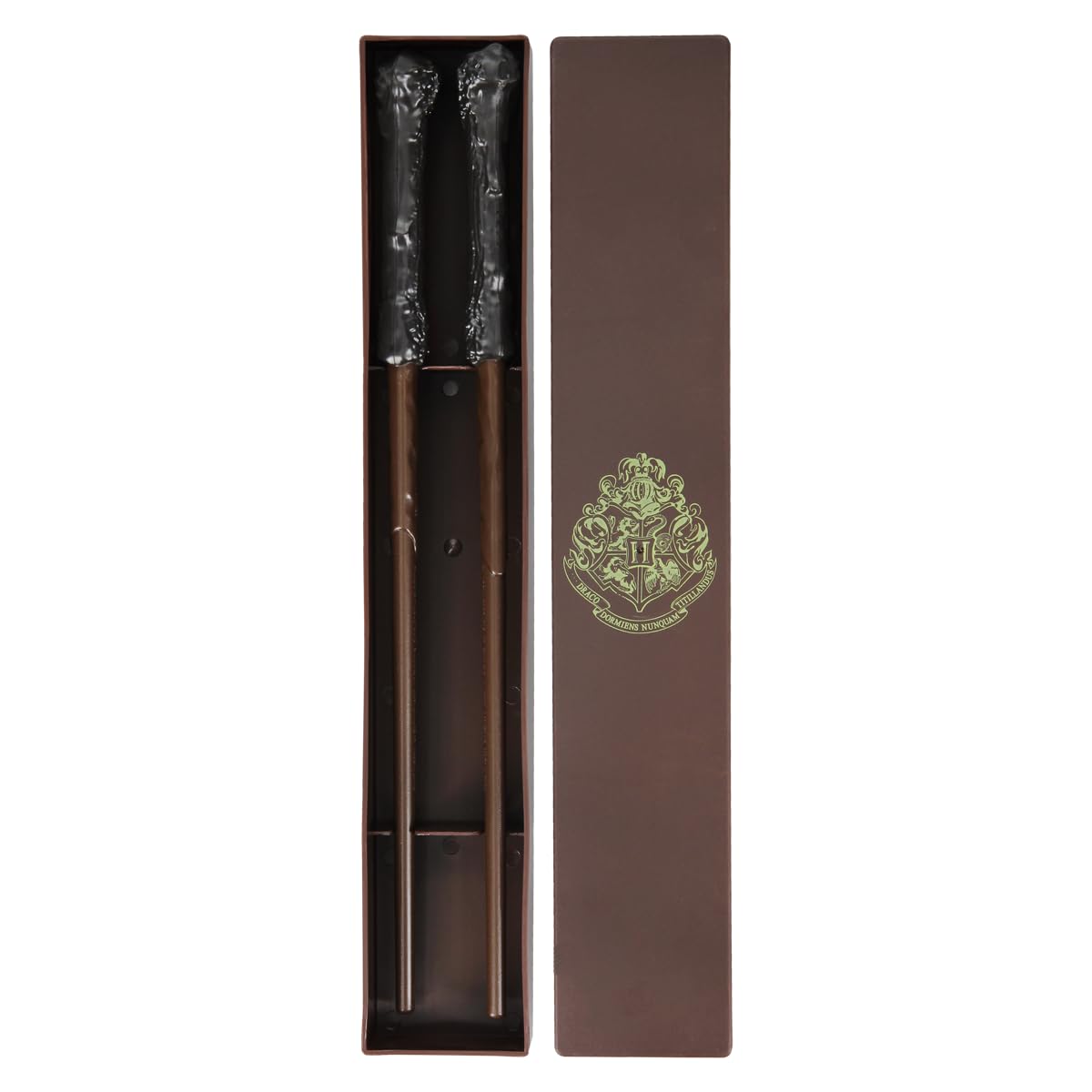 Paladone Harry Potter Wand Chopsticks Set - 2 Magic-Themed Chopsticks with Storage Case | Official Harry Potter Collectible Dinnerware | Perfect Gift for Potterheads - Great for Asian Cuisine, Themed Parties & Cosplay
