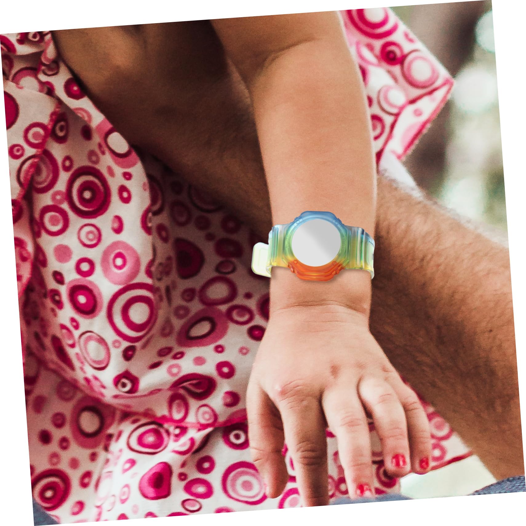 DOITOOL AirTag Wristband - Waterproof Anti-Lost Tracker Case for Apple AirTag, Compatible with Watch & Kid Bracelet, Durable Clear TPU Material (Perfect for Travel, Pets, Luggage & Key Tracking)