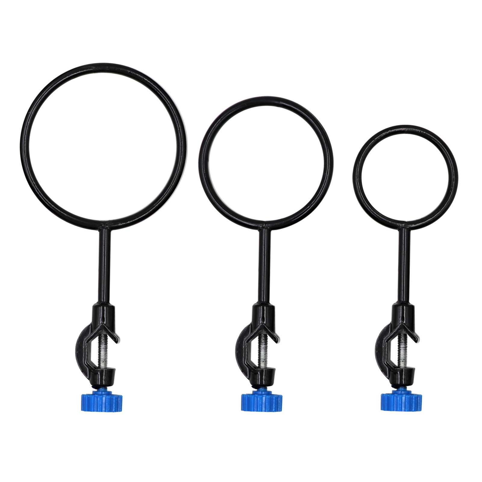 Laboratory Support Stand Clamps and Retort Clamp Set with Support Ring - Durable Lab Equipment for Chemistry Experiments, Science Classrooms & Research Labs