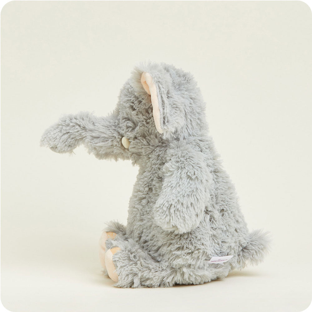 Gray Elephant Warmies Stuffed Animal - Soft Plush Heating Pad for Kids & Adults - Perfect for Relaxation, Stress Relief & Sleep Aid - Microwaveable & Aromatherapy Comfort Toy for Home, Office & Travel