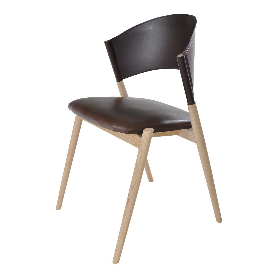 Dennis Marquart Ox Denmarq Dining Chair - Modern Wooden Dining Room Chair with Upholstered Seat - Perfect for Kitchen, Dining Room, and Home Office