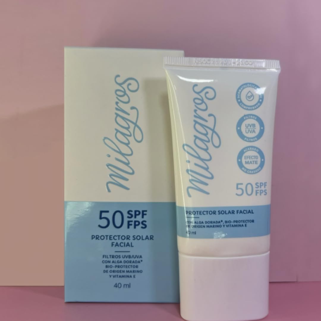 Milagros 40ml Colorless UVA/UVB Sunscreen - Matte Finish, Non-Greasy, Oil-Free SPF Protection | Daily Skincare for Face & Outdoor Activities