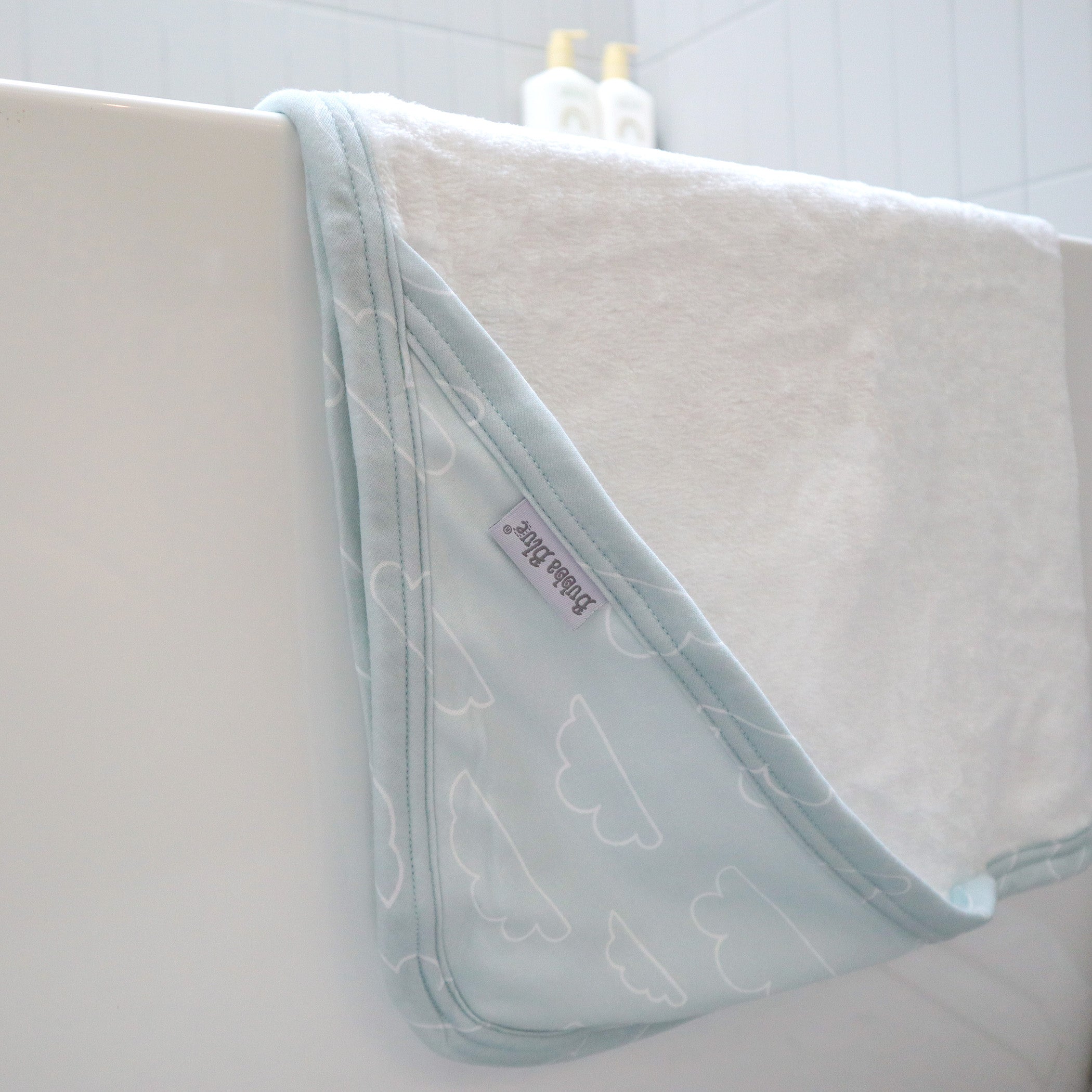 Nordic Style 2-Pack Hooded Baby Towel Set - Soft Dusty Sky & Mint for Newborns, Infants | Perfect for Bath Time, Swimming, and Beach Outings