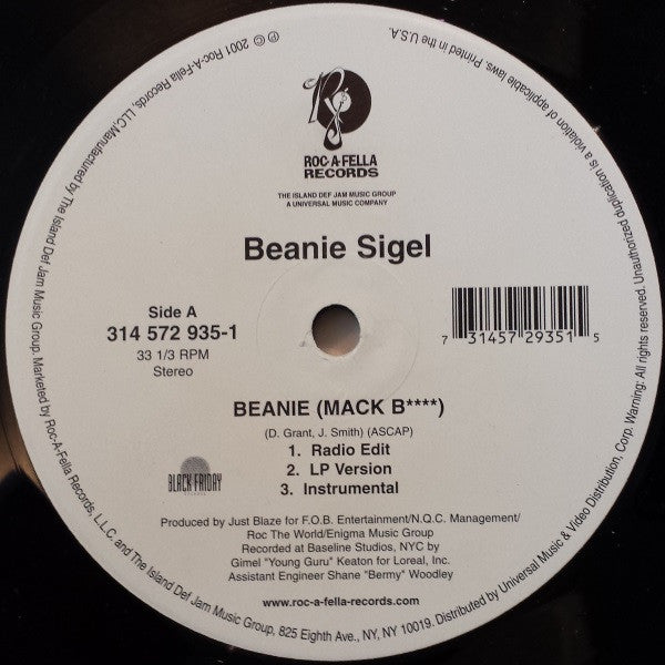 Beanie Sigel Official Album – Beanie Roc A Fella Records CD 3145729351 | Hip Hop Music for Car Rides, Workouts & Home Listening