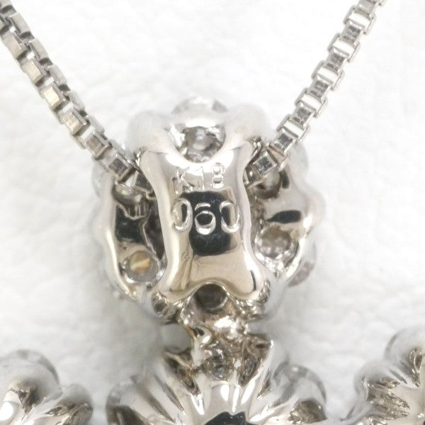 18K White Gold Diamond Necklace for Women - Elegant & Timeless Jewelry Gift for Anniversary, Wedding, or Special Occasions