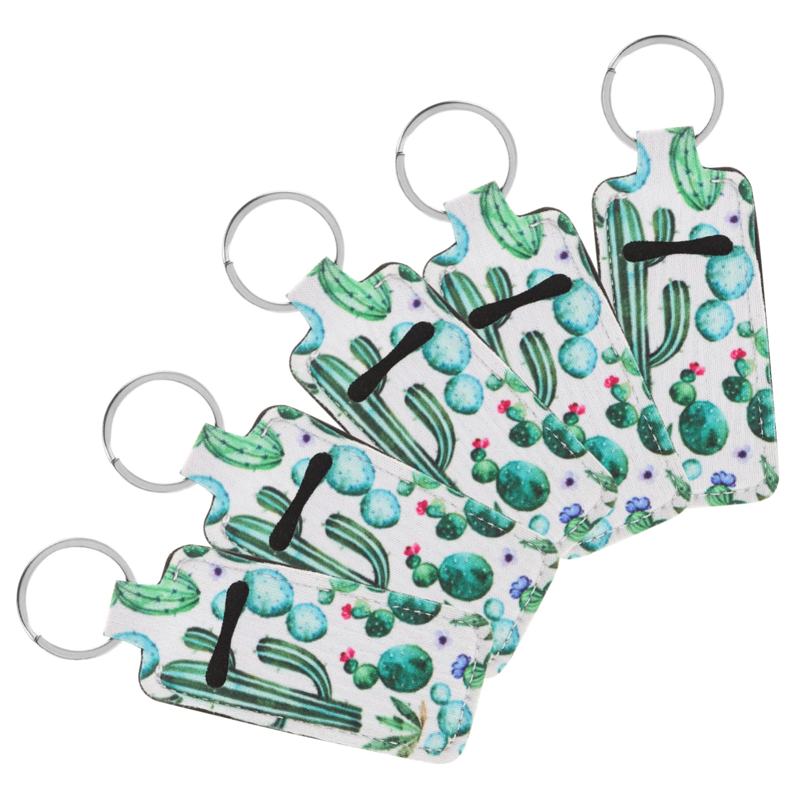 Balacoo 10-Pack Square Keychain Lip Gloss Holder - Floating Key Rings for Boats, Portable Lipstick & Thread Organizer - Travel Essentials for Makeup, Fishing Gear & Utensils | Perfect for Boating, Camping & Daily Use