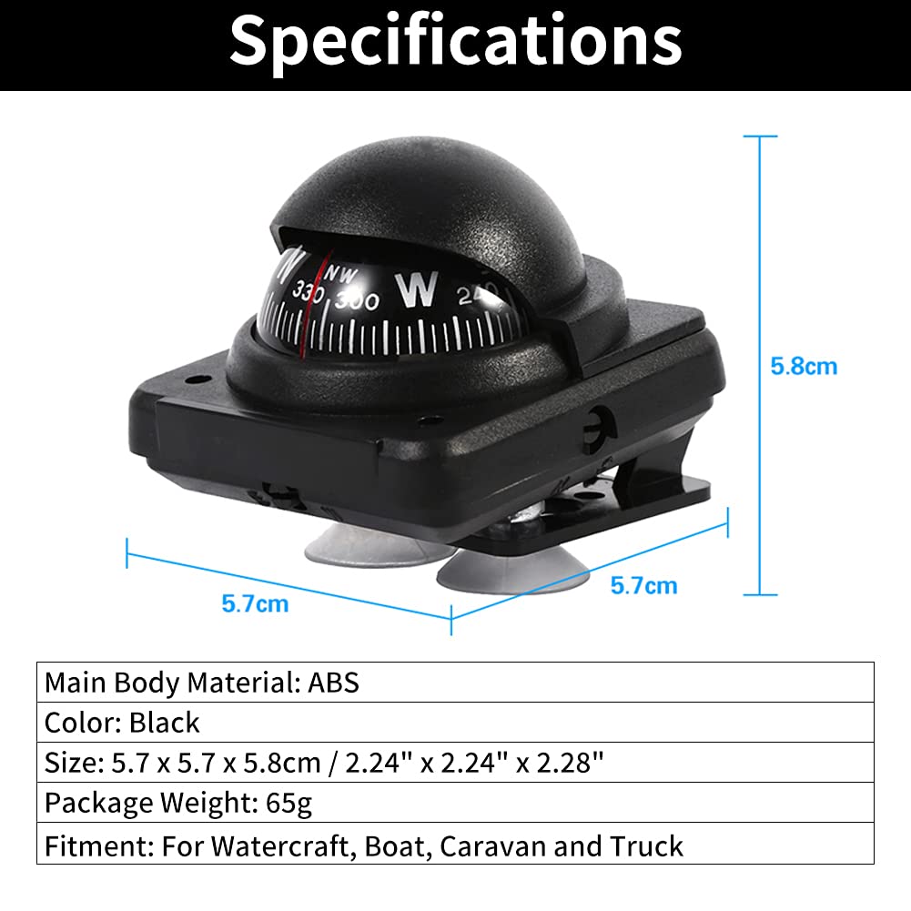 Universal Black Digital Car Mount for Windshield - Compatible with Cars, Trucks, Boats & Watercraft | Hands-Free Phone Holder for Safe Driving & Navigation