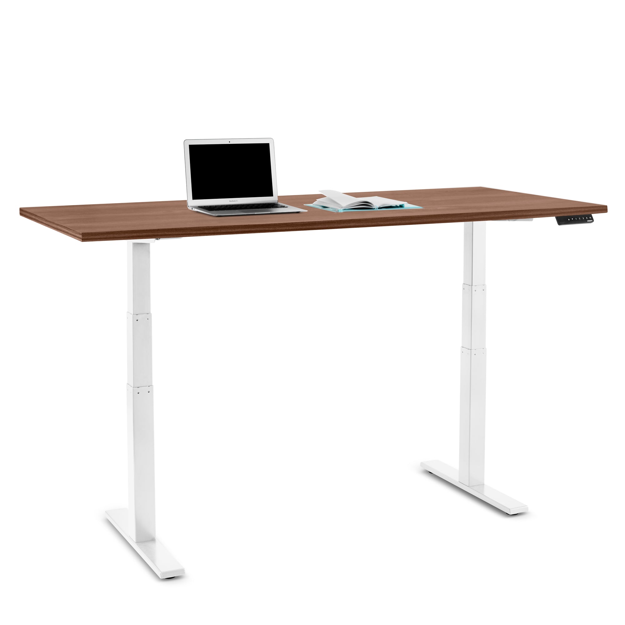 Adjustable Height Executive Desk - Series L Ergonomic Office Desk for Home & Workspace - Perfect for Standing & Sitting Workstations