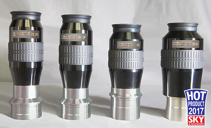 Optimus 110° Wide Angle Eyepiece Set with Case (1.25