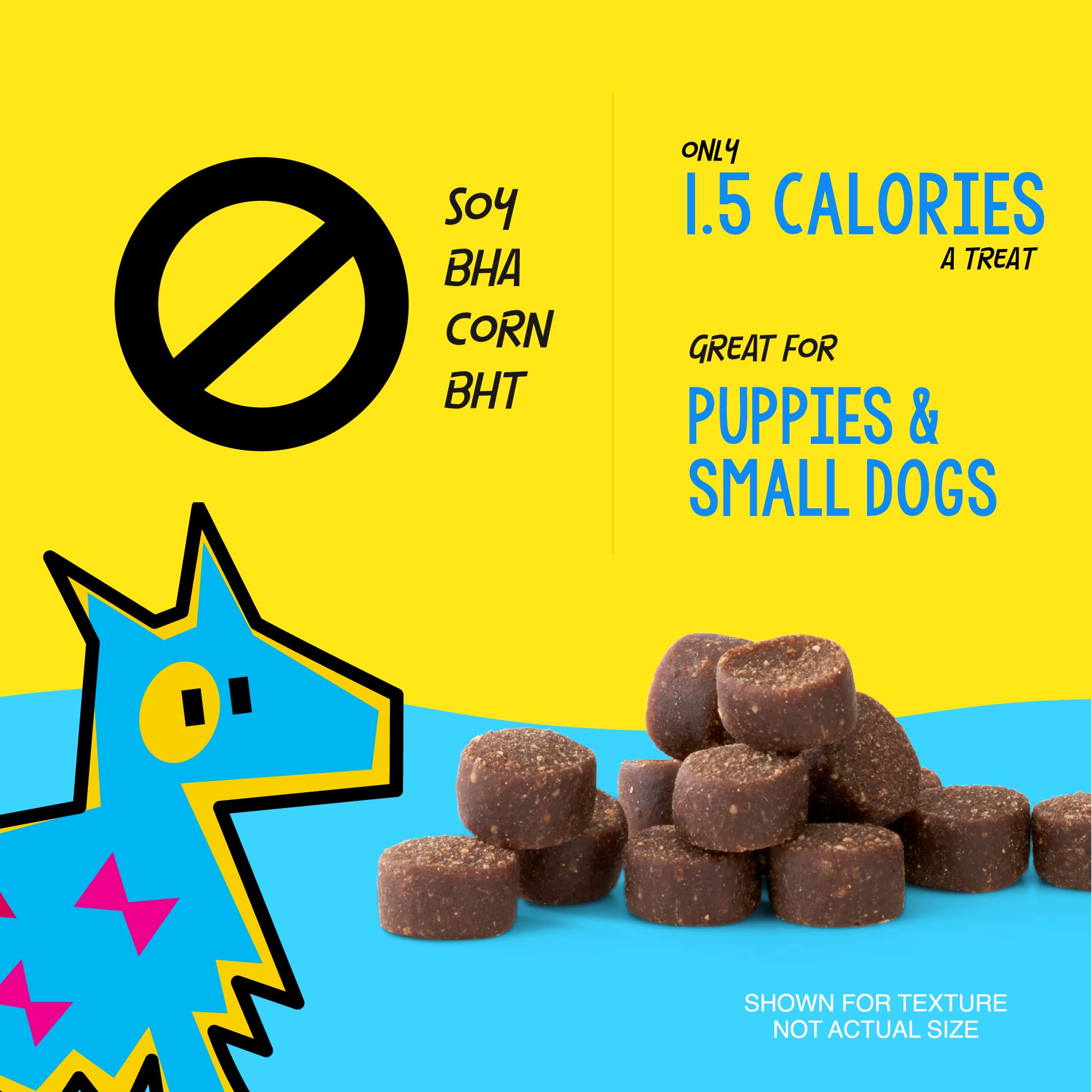 Crazy Dog Train-Me! Training Reward Mini Dog Treats 4oz - Healthy Soft Bites for Small & Medium Dogs - Perfect for Obedience Training, Behavior Rewards & Positive Reinforcement