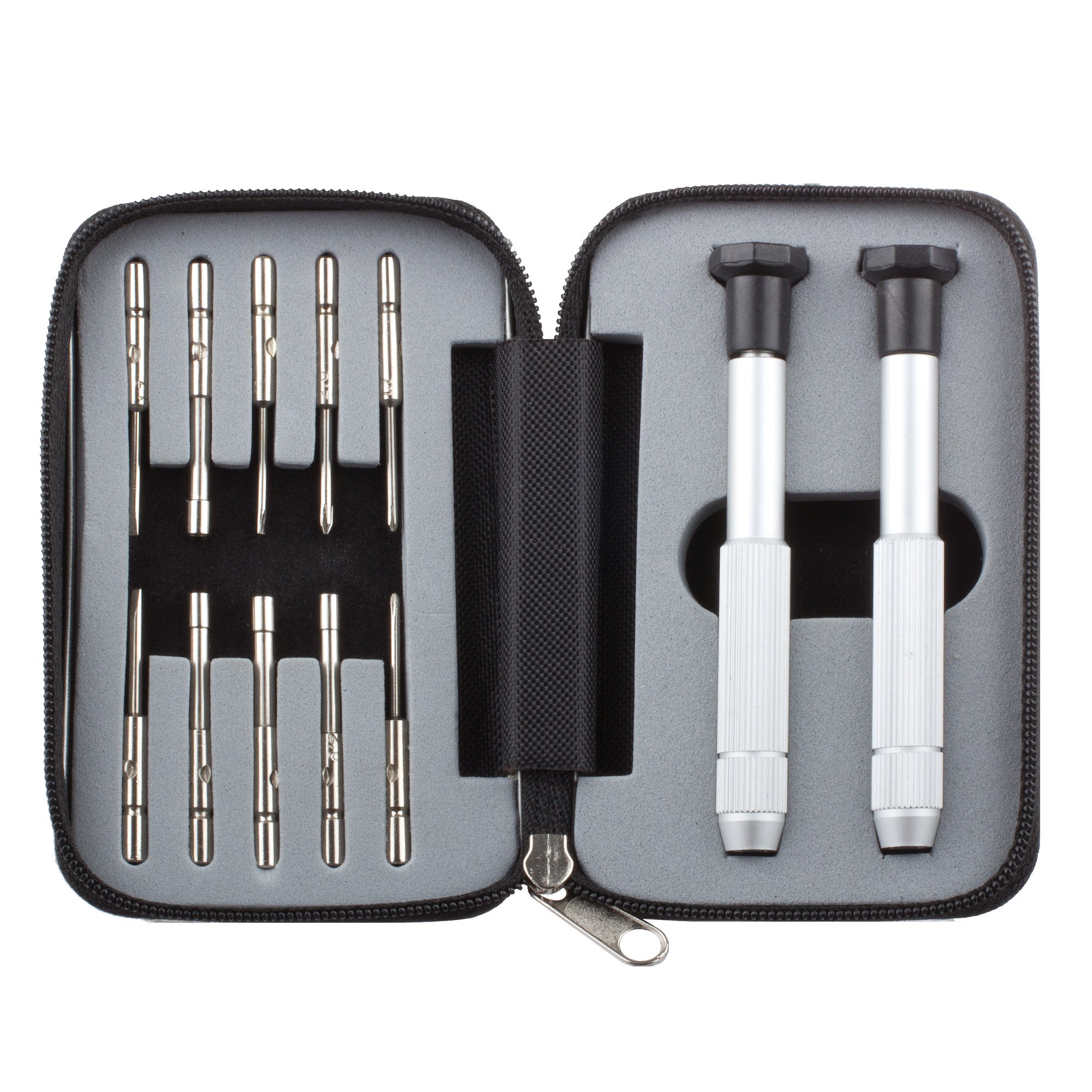 10-in-1 Aluminum Multi-Tool Screwdriver Set for iPhone, Laptop, Smartphone & Electronics Repair - Compact EDC Wallet Tool Kit (Black) - Perfect for DIY Fixes, Travel & Emergency Repairs