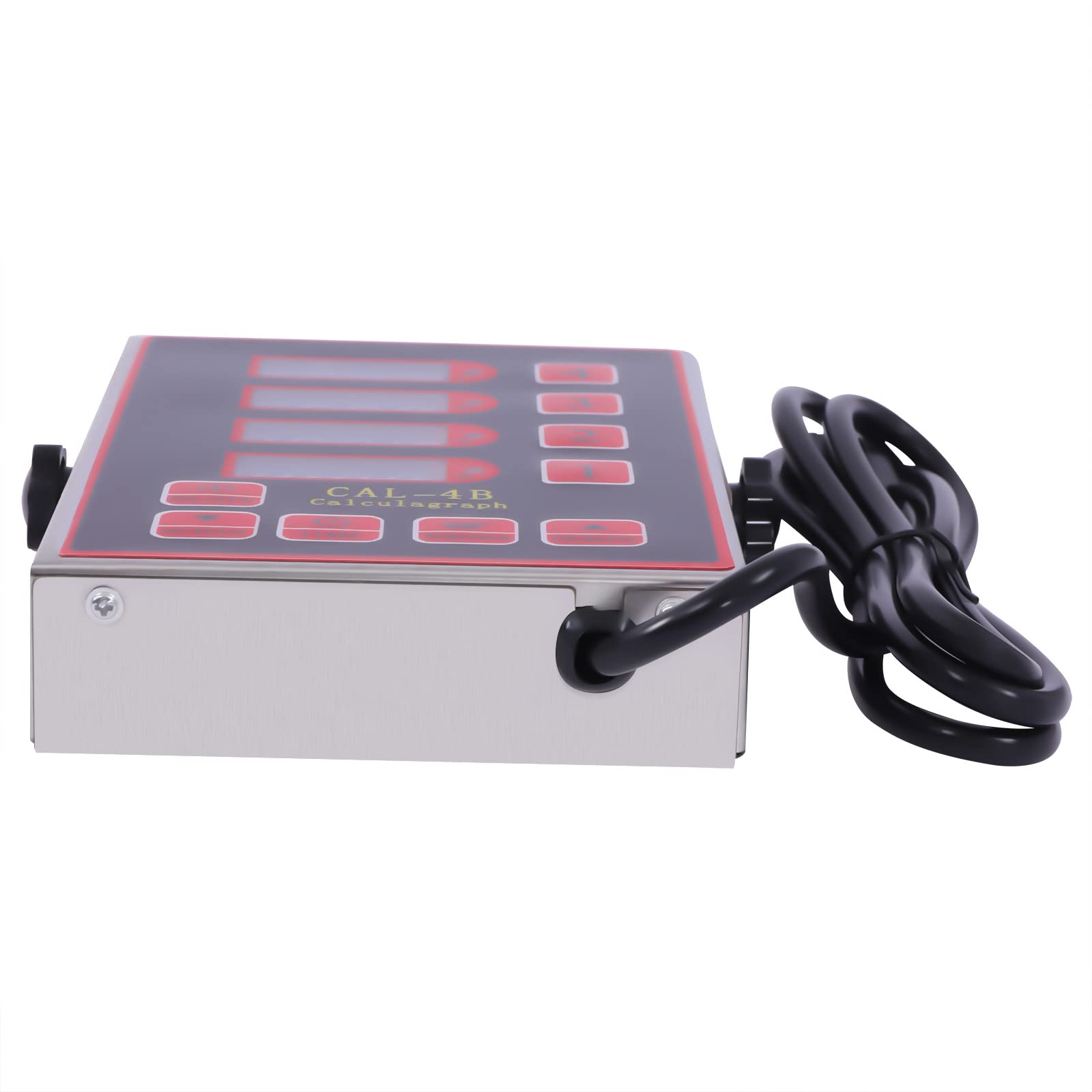 4 Channels CAL-4B Digital Kitchen Timer - Stainless Steel Restaurant Timer with Loud Alarm for Cooking, Baking & Multiple Events | Perfect for Home Kitchens, Professional Chefs & Food Service Businesses