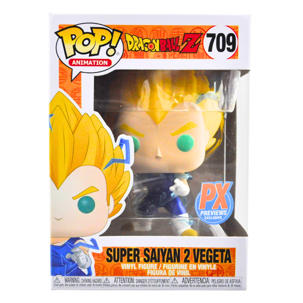 Funko Pop! Super Saiyan 2 Vegeta Dragon Ball Z Action Figure #709 - Exclusive Collectible for Anime Fans & Dragon Ball Z Merchandise Lovers - Perfect for Display, Gifts, and Anime Collections