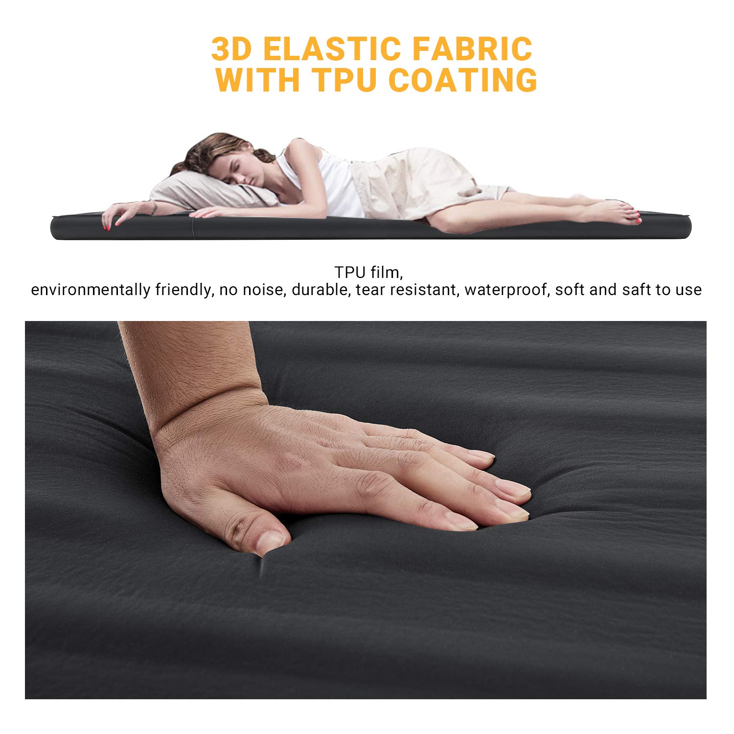 KingCamp Big and Tall Sleeping Bag with 3D Sides Self-Inflating Camping Pad - Warm Comfort for Outdoor Adventures, Hiking, Backpacking & Cold Weather Camping
