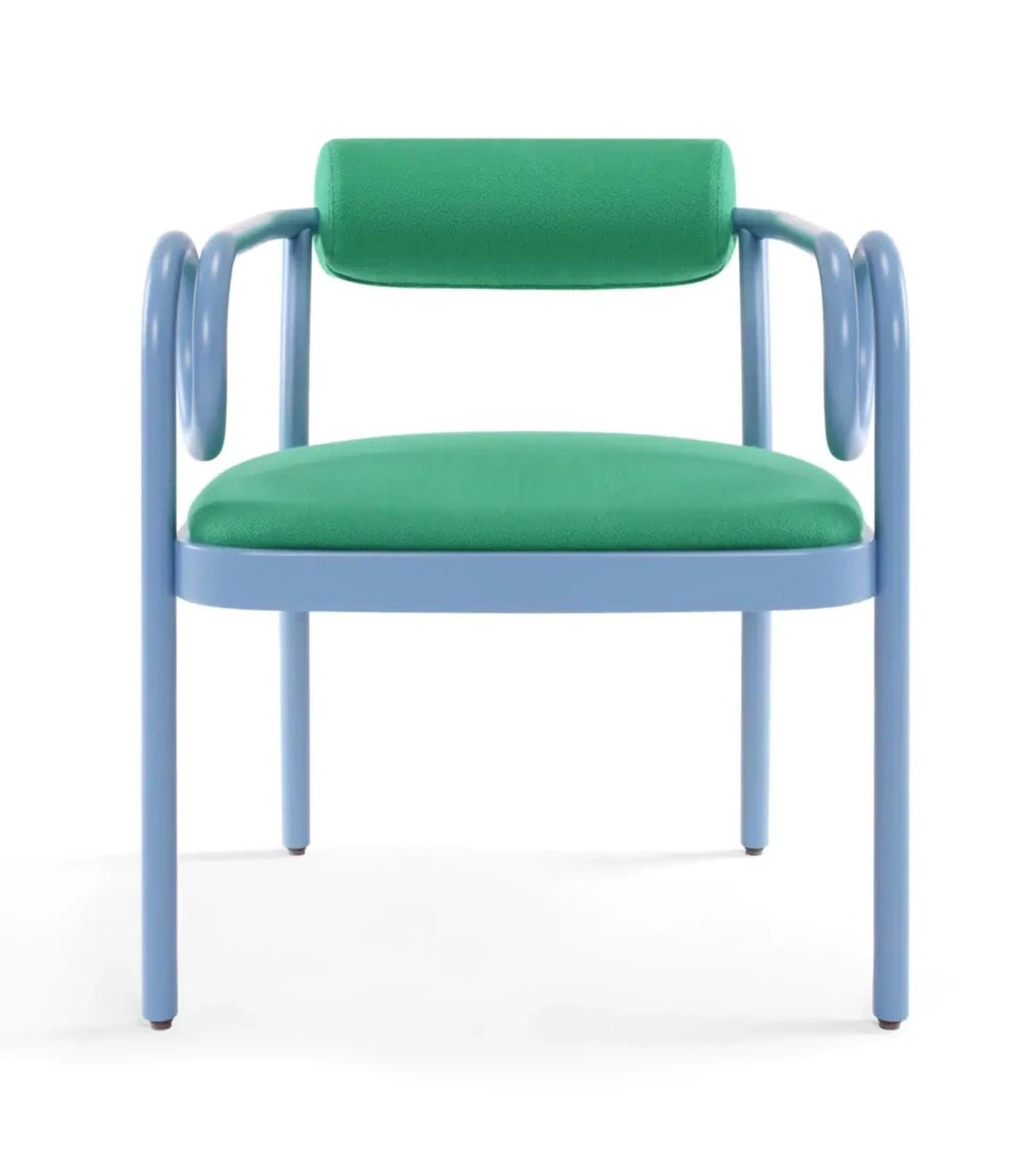 GTV Loop Lounge Chair - Modern Indoor/Outdoor Accent Chair for Living Room, Patio & Office - Stylish Comfort for Relaxing & Reading