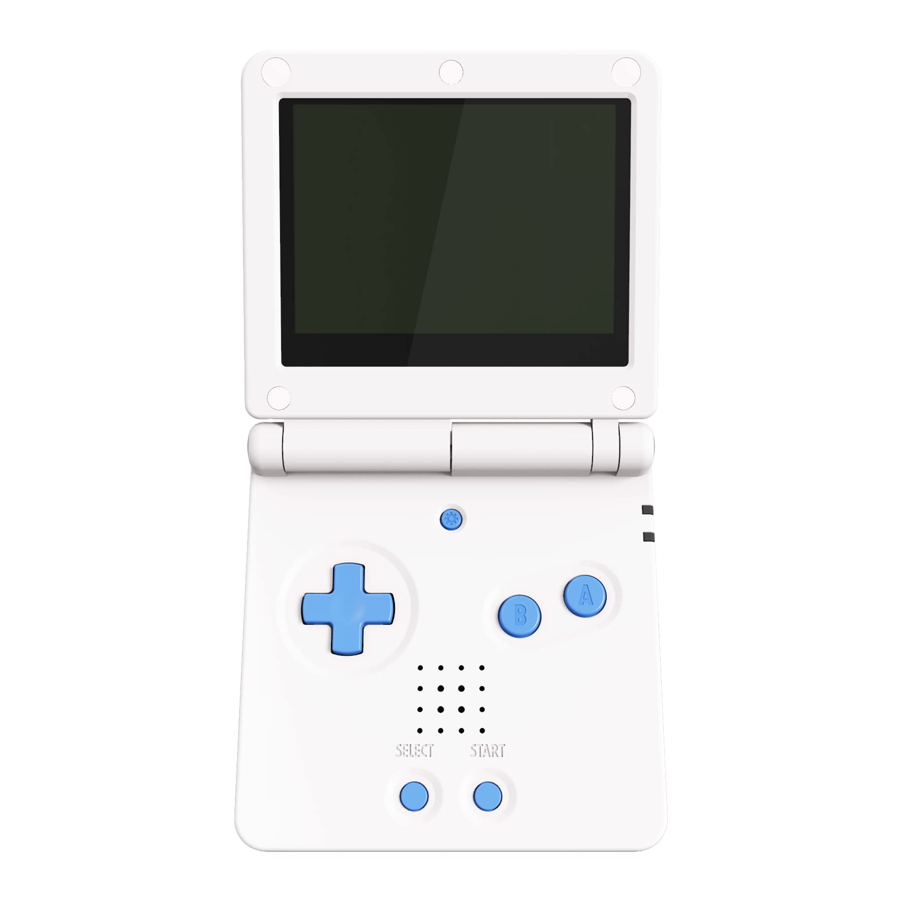 eXtremeRate Starlight Blue Custom Button Set for Gameboy Advance SP - Replacement A B L R Buttons, Power Switch, Volume Control & D-Pad for GBA SP Console (Console Not Included) - Perfect for Gaming Enthusiasts & Retro Console Modding