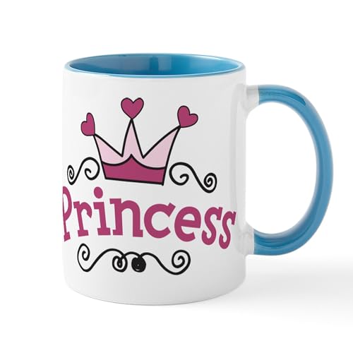 White/Blue Inside - Princess Crown Mug