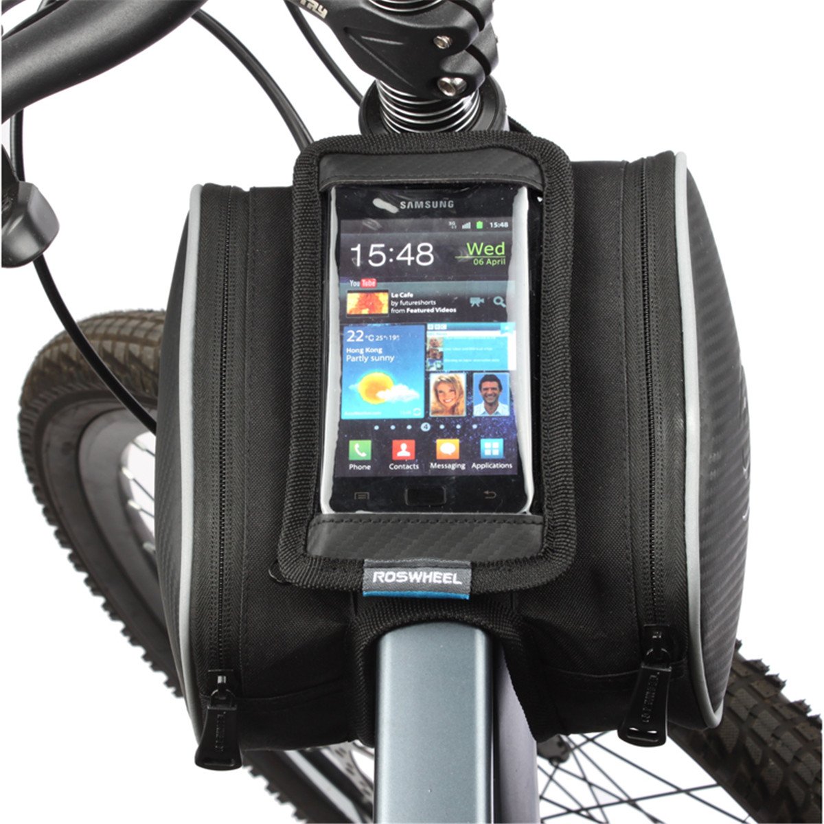 Premium Bike Phone Holder - Universal Waterproof Cycling Phone Pouch for iPhone & Android - Perfect for Mountain Biking, Commuting & Outdoor Adventures
