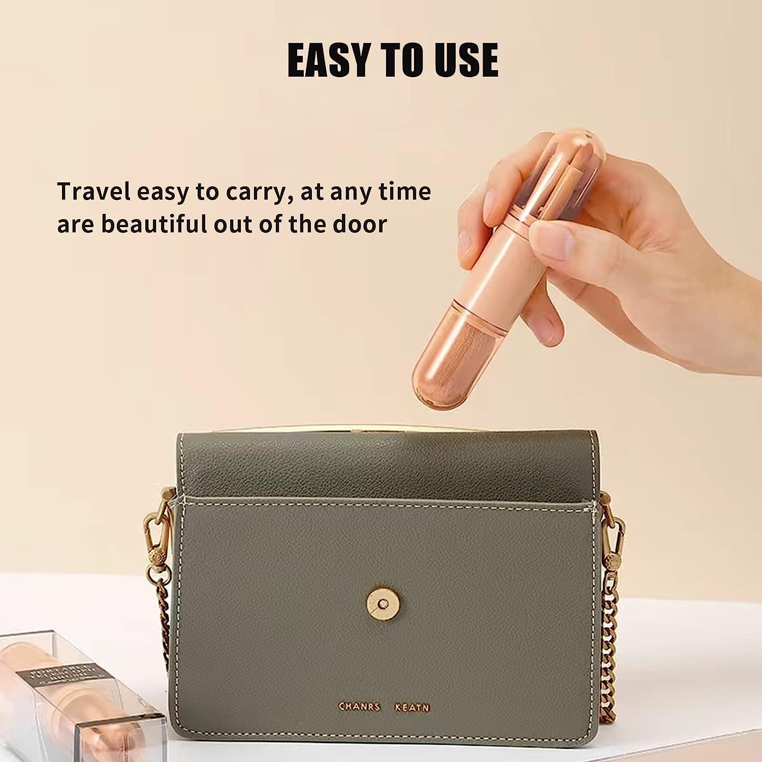 DD Retails 4-in-1 Retractable Makeup Brush Set - Portable Telescopic Cosmetic Brushes for Women with Lip, Highlight, Eyeshadow & Foundation Brush (Pack of 1) | Perfect for Travel, On-the-Go Touch Ups & Professional Makeup Application
