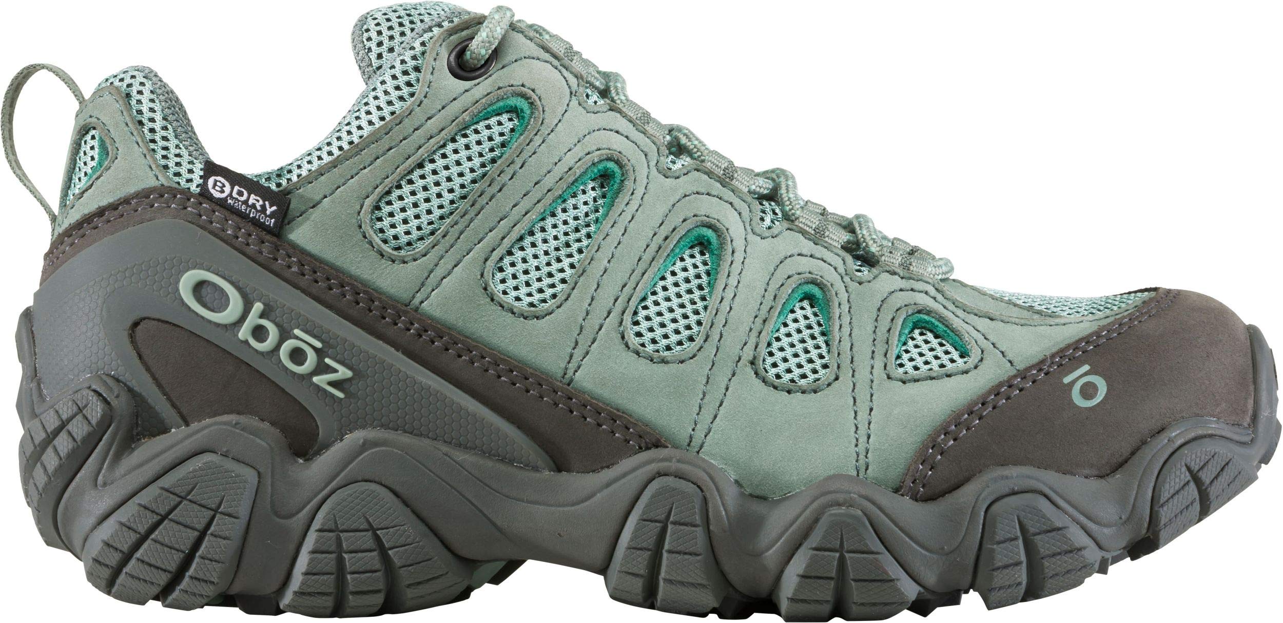 Oboz Sawtooth II Low B-Dry Women's Hiking Shoes - Waterproof Trail Shoes for Outdoor Adventures in Pale Moss Size 8.5 | Perfect for Hiking, Camping & Backpacking