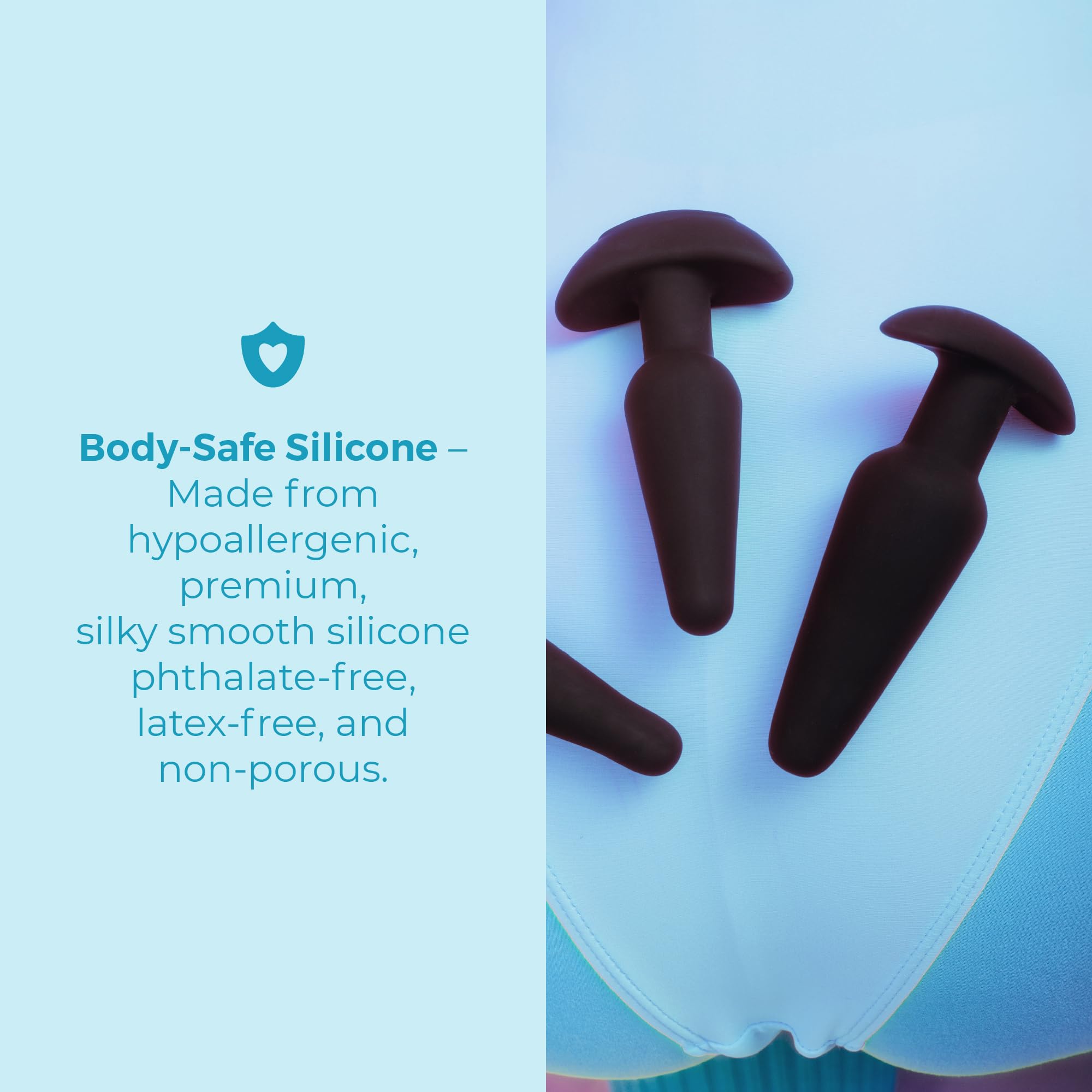 b-Vibe Anal Training and Education Set – Premium Adult Sex Toy for Couples, Anal Stimulation Device & Butt Plug for Beginners to Advanced Users – Perfect for Solo Play, Couples Exploration & Anal Pleasure Enhancement