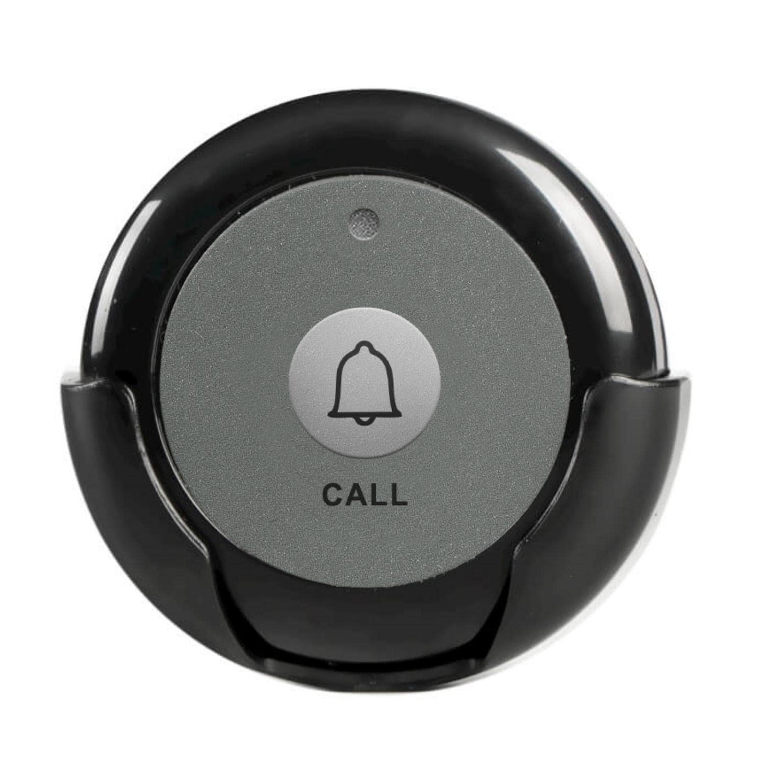 5-Pack Wireless Call Buttons for Nurse Call System - Wireless Calling Device for Seniors, Elderly Care, Restaurants & Clinics (Black) | Ideal for Nursing Homes, Hospitals & Customer Service Areas