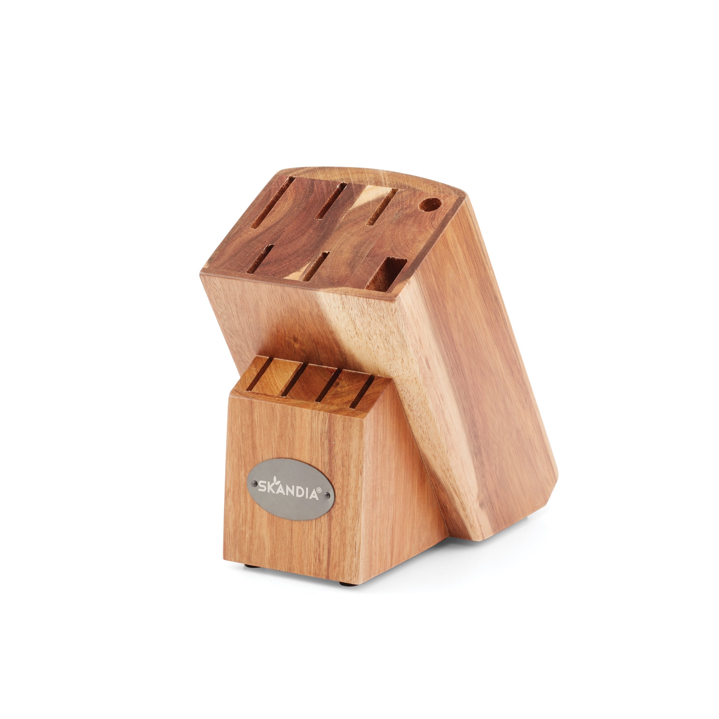Ashton 12-Piece Stainless Steel Knife Block Set with Wooden Stand - Complete Kitchen Cutlery for Chopping, Slicing & Dicing - Perfect for Home Chefs & Cooking Enthusiasts