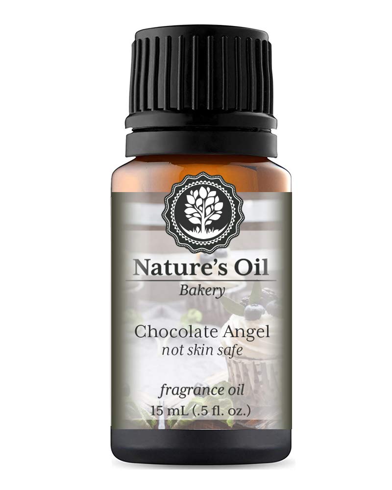 Premium Chocolate Angel Fragrance Oil (15ml) - Aromatherapy Essential Oil for Diffusers, Candles, Soap Making, Home Scents & Linen Spray - Sweet Gourmand Scent for Relaxation & Stress Relief