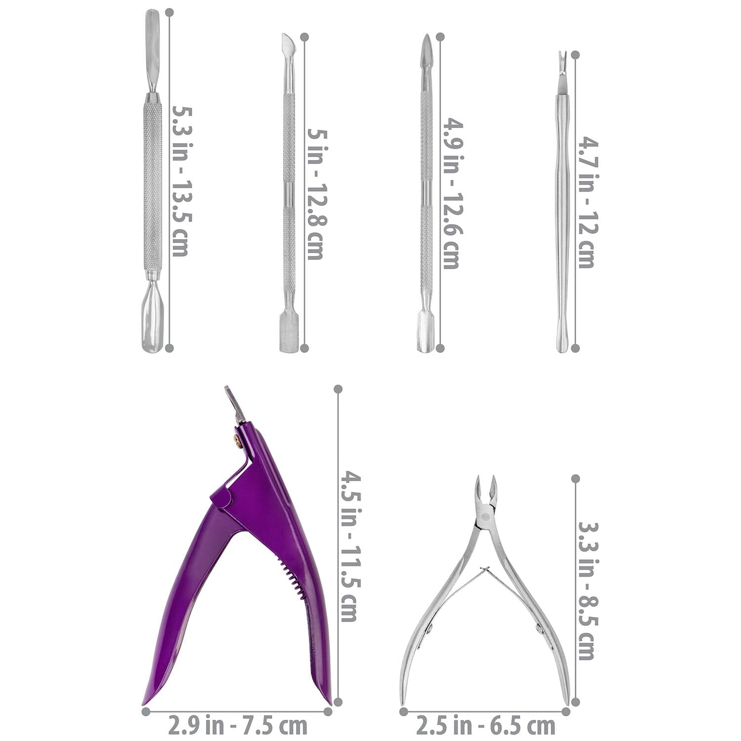 Professional Manicure & Pedicure Kit - 12-in-1 Nail Care Set with Stainless Steel Tools for Home & Salon Use - Perfect for DIY Nail Art, Grooming & Spa Day