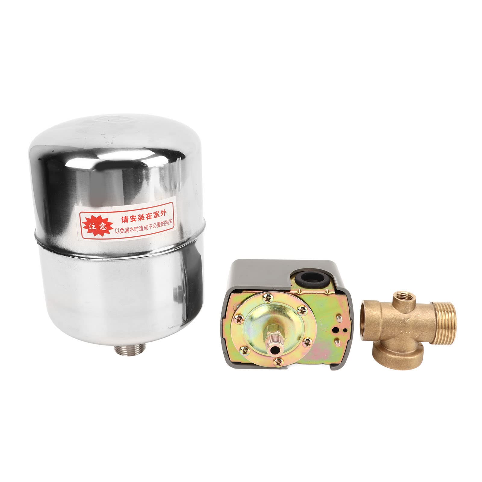 Low Pressure Switch, Water Pump Pressure Switch, Automatic On/Off Pressure Tank Pump Switch with Leak Detection for Garden - Ideal for Irrigation Systems, Home Water Supply, and Outdoor Plumbing