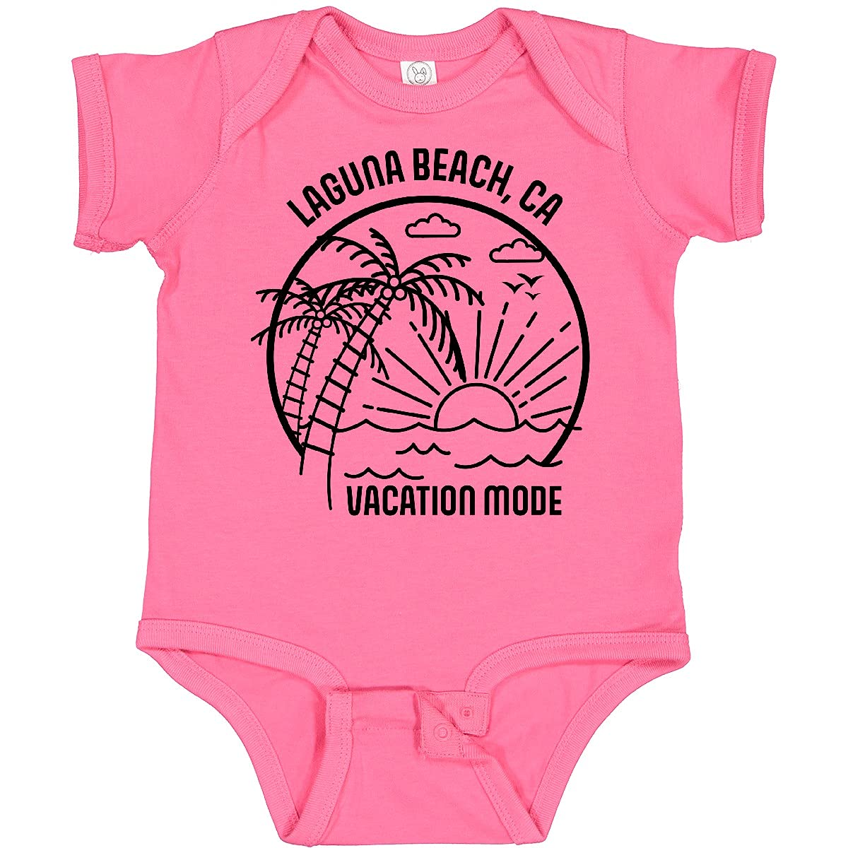 Inktastic Summer Vacation Mode Laguna Beach California Baby Bodysuit - Cute Infant Onesie for Beach Trips & Family Vacations - Perfect Gift for Newborns & Toddlers
