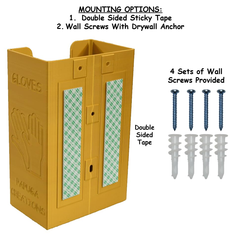 Premium Gold Silk Glove Box Dispenser Holder - Fits 3.1