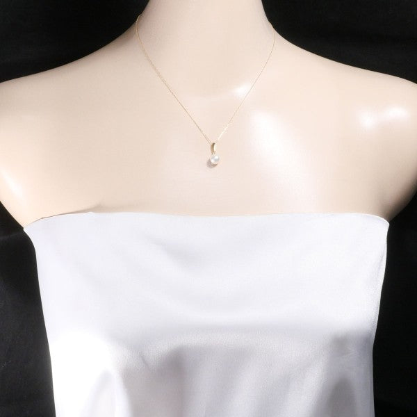 18K Yellow Gold Pearl Necklace - Elegant Women's Jewelry for Weddings, Parties & Special Occasions