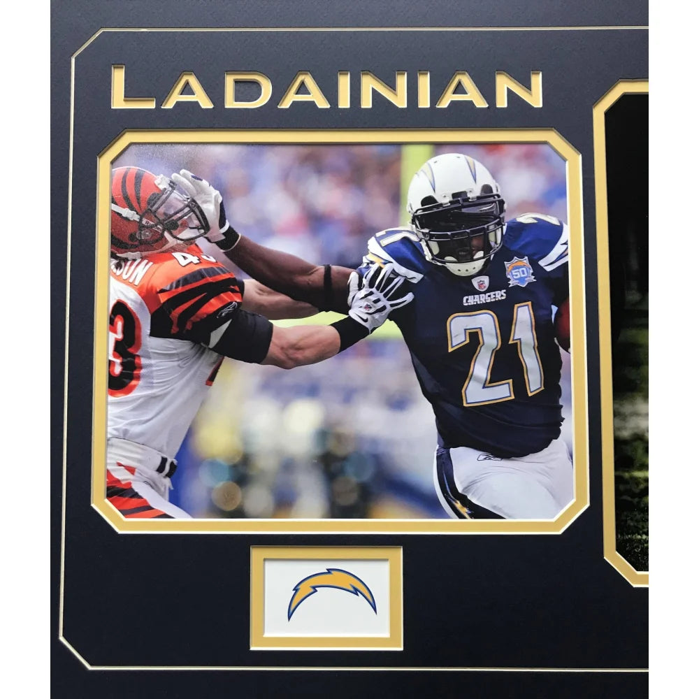 Ladainian Tomlinson Autographed San Diego Chargers 8x10 Photo Collage Framed with JSA COA - Perfect for NFL Memorabilia Collectors and Chargers Fans Home Decor