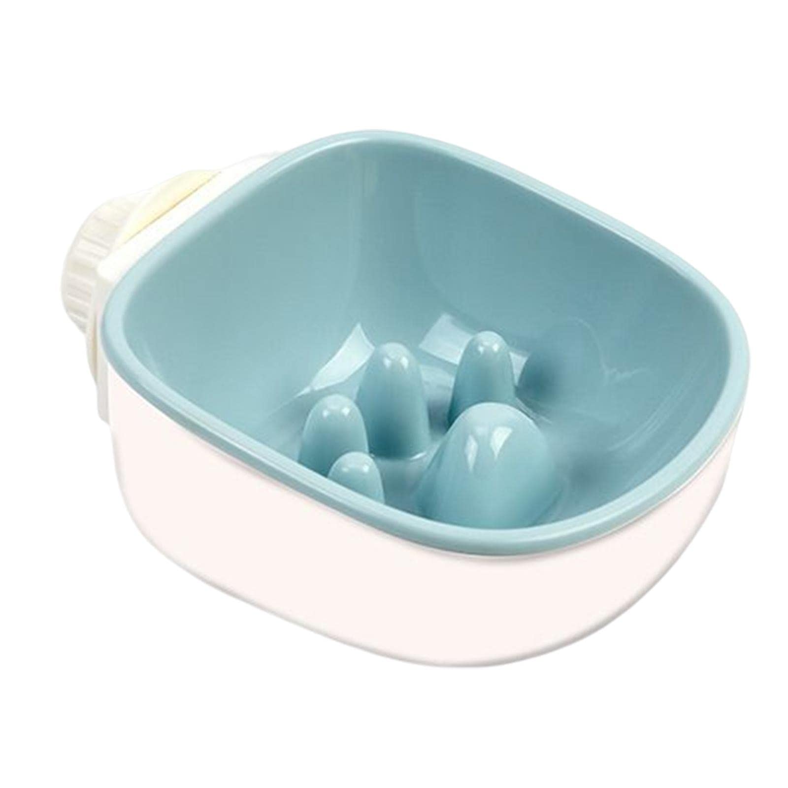 Gazechimp Hanging Slow Feeder Bowl for Cats, Dogs, Puppies, Rabbits, Guinea Pigs & Birds - Anti-Choke Pet Food & Water Dish for Small Animals - Perfect for Cages, Travel & Portion Control