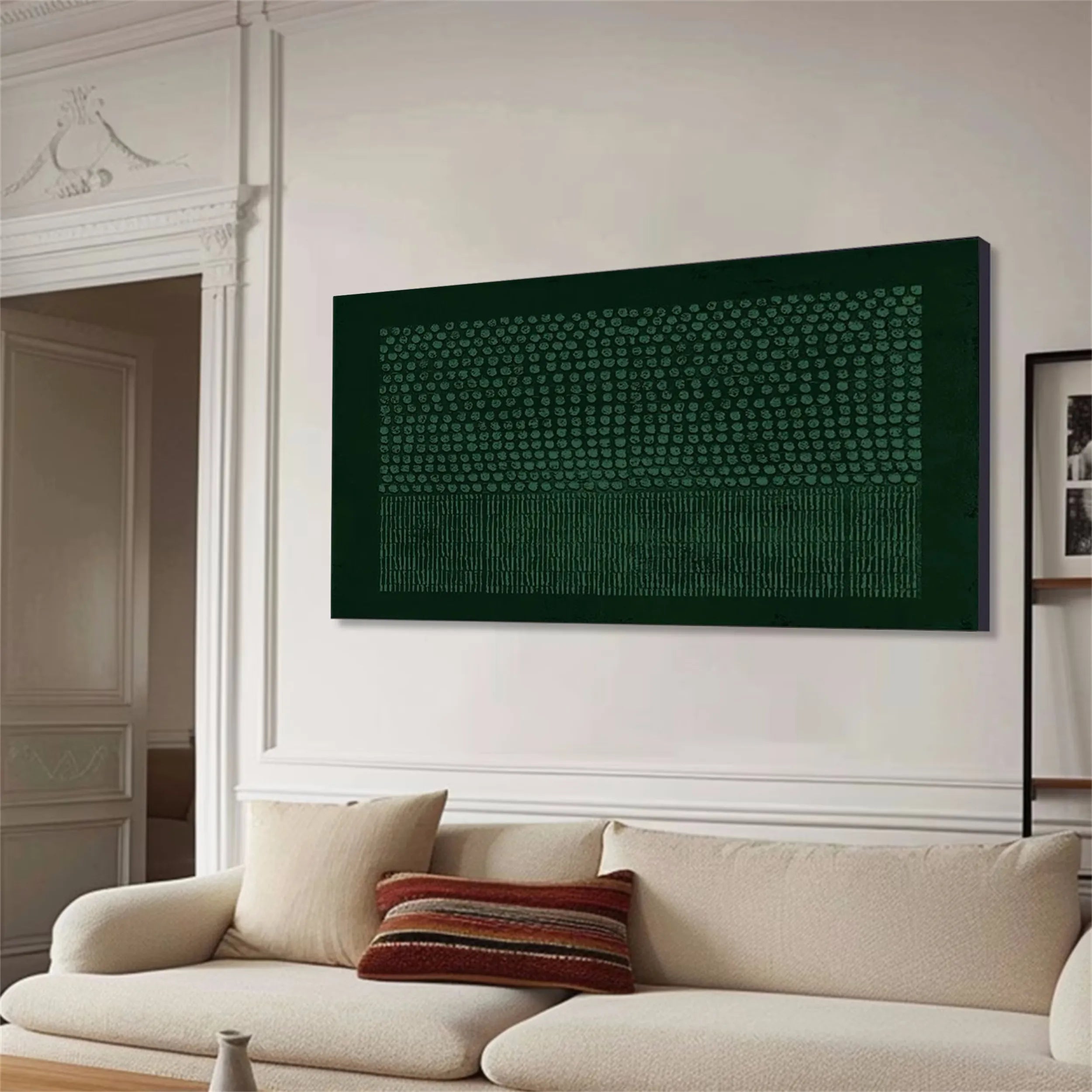 Blue & Green Abstract Art Print #BG024 - Modern Wall Decor for Living Room, Bedroom & Office