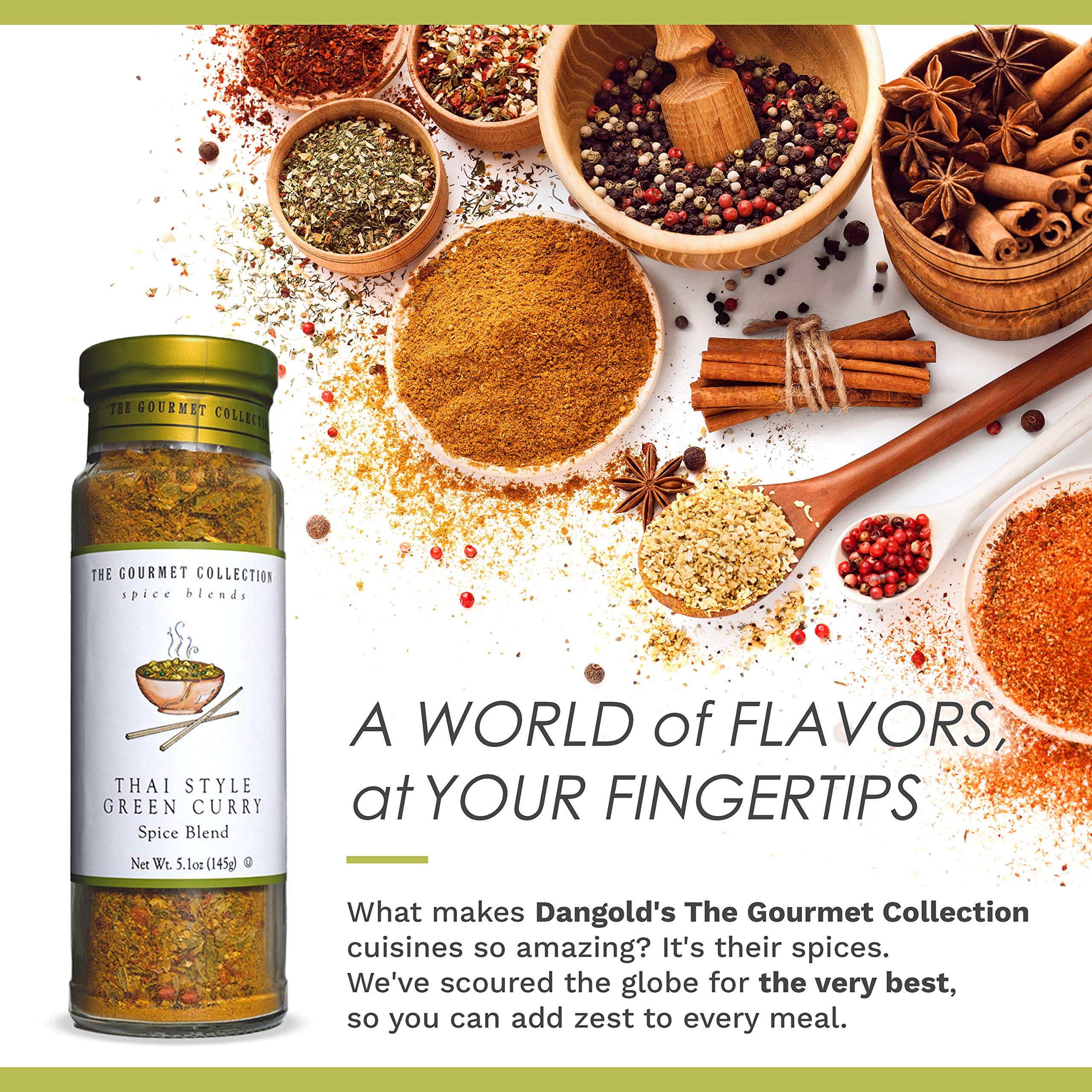 Premium Thai Green Curry Spice Blend - Sweet & Spicy Seasoning for Chicken, Fish & Vegetables | 156 Servings | Perfect for Grilling, Stir-Fry & Meal Prep