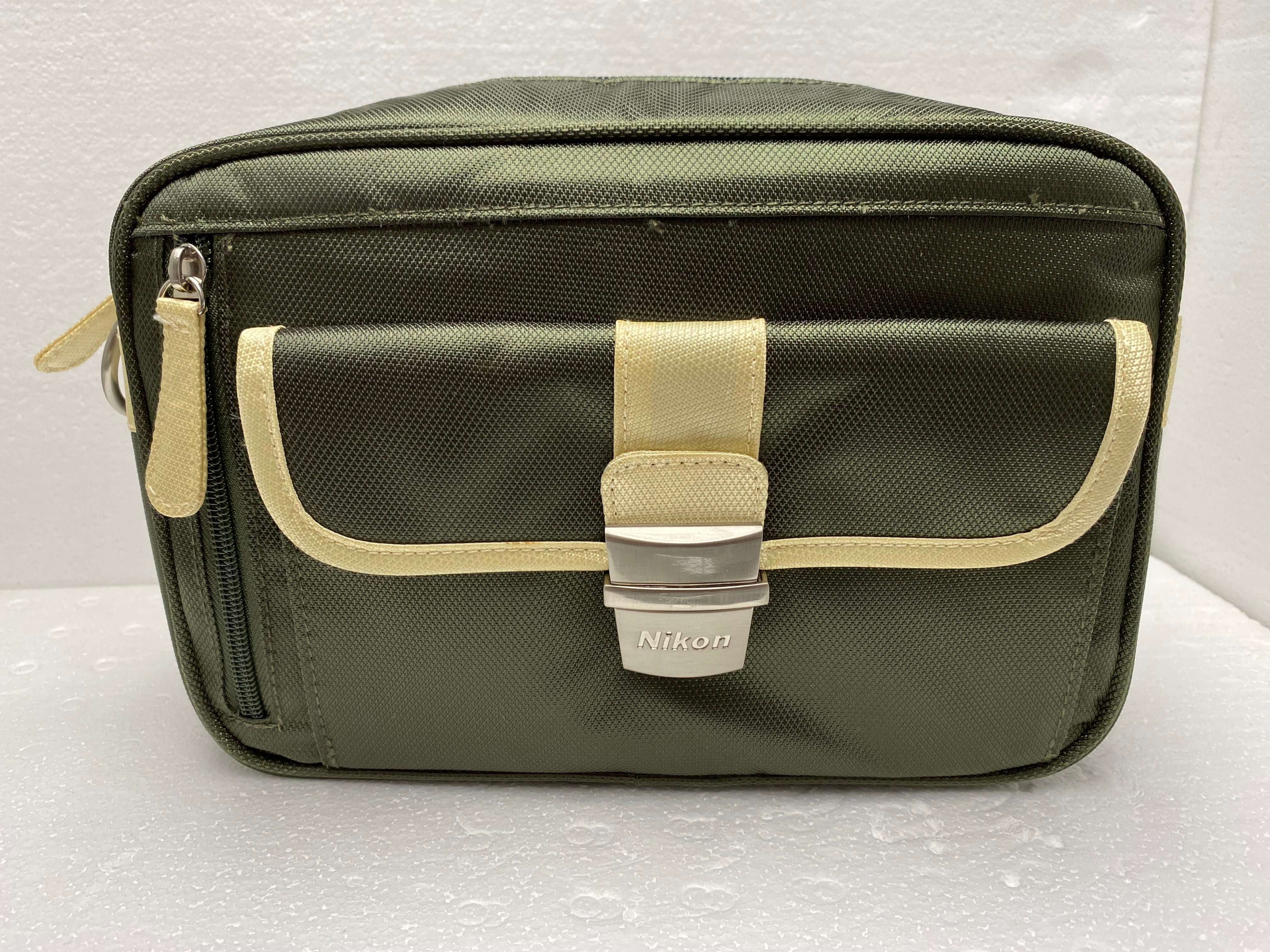Nikon Compact Camera Case - Durable Khaki Olive Green Protective Cover for Travel & Outdoor Photography