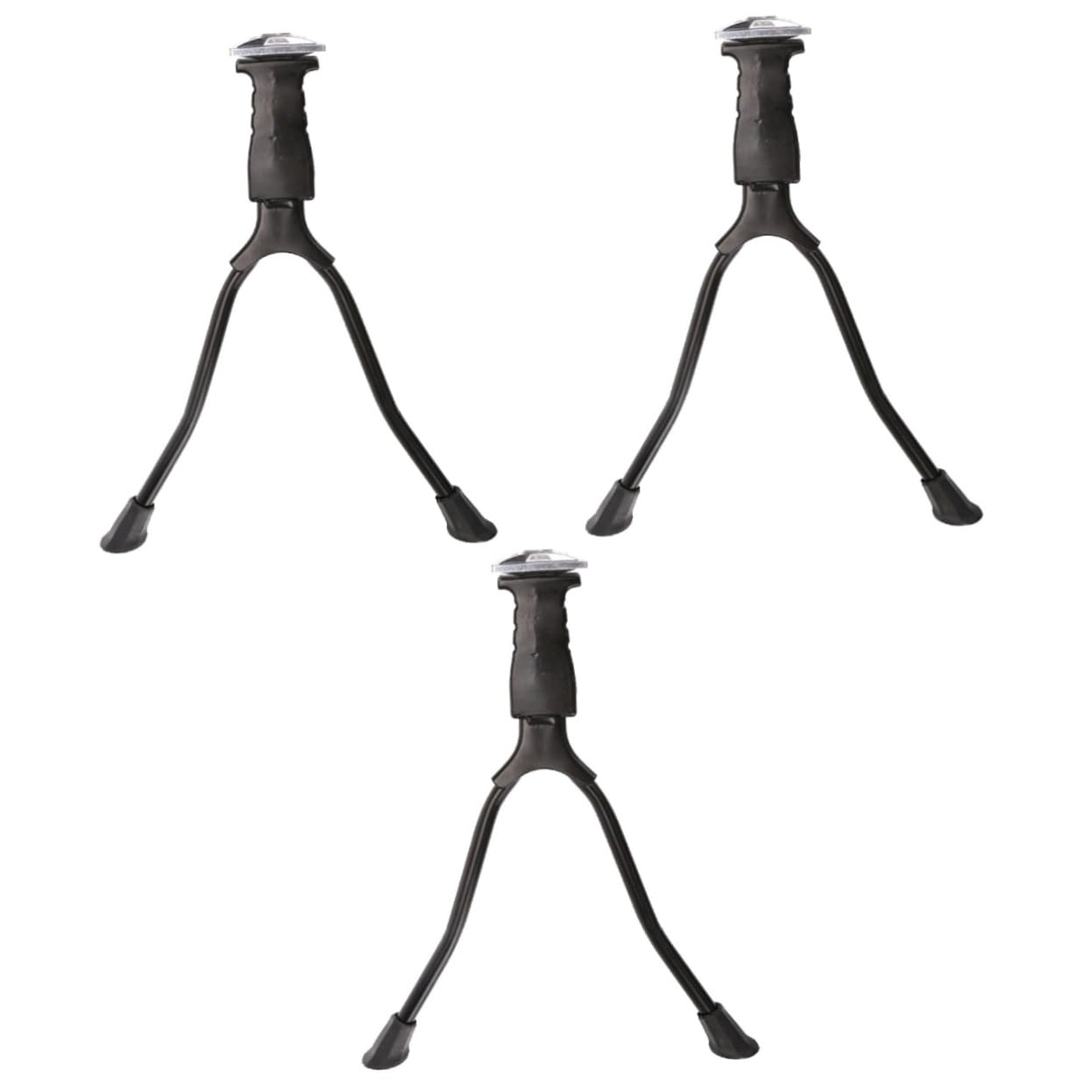 GANAZONO 3 Pack Bike Kickstand - Heavy Duty Bicycle Parking Stand, Adjustable Bike Holder Support for Mountain, Road & Kids Bikes - Perfect for Garage Storage, Outdoor Parking & Bike Maintenance