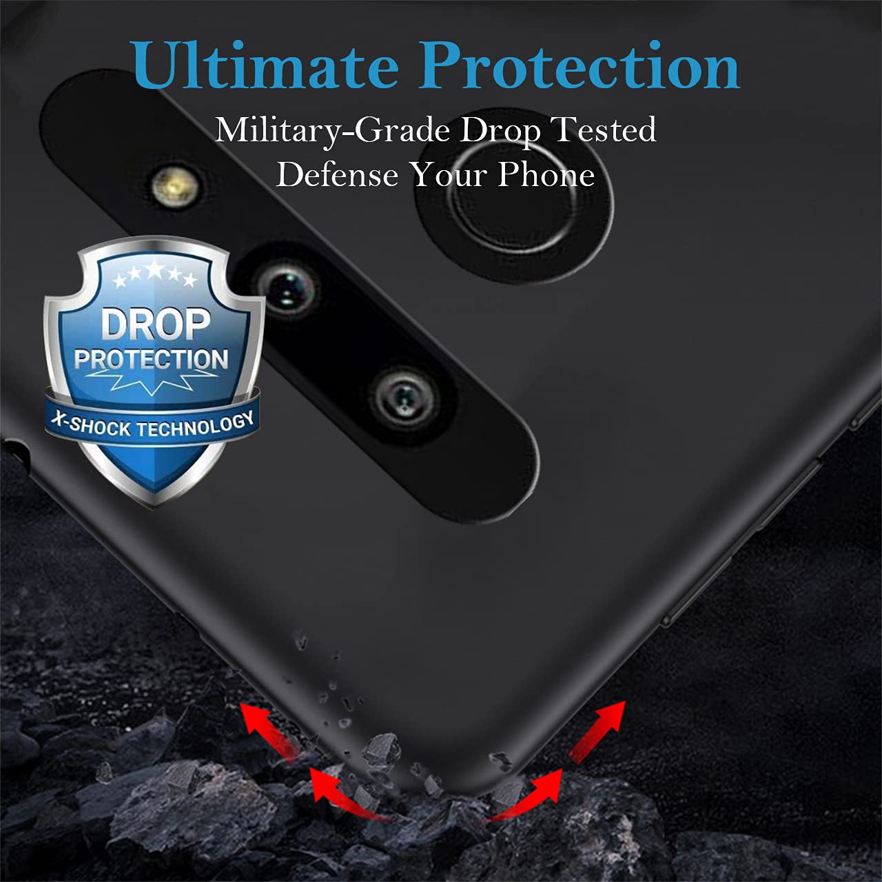 Custom LG G8 ThinQ Phone Case - Personalized Photo & Text Name - Anti-Scratch Shock-Resistant Soft TPU Protective Cover (Black) - Perfect for Everyday Use, Travel & Gifts