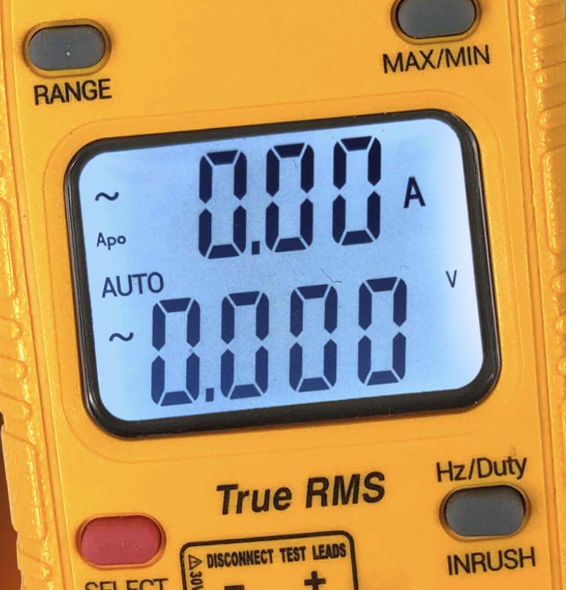 UEi DL579-600A True RMS Digital Clamp Meter with Temperature & Capacitance Measurement - 600A AC/DC Current Tester for HVAC, Electrical and Industrial Use