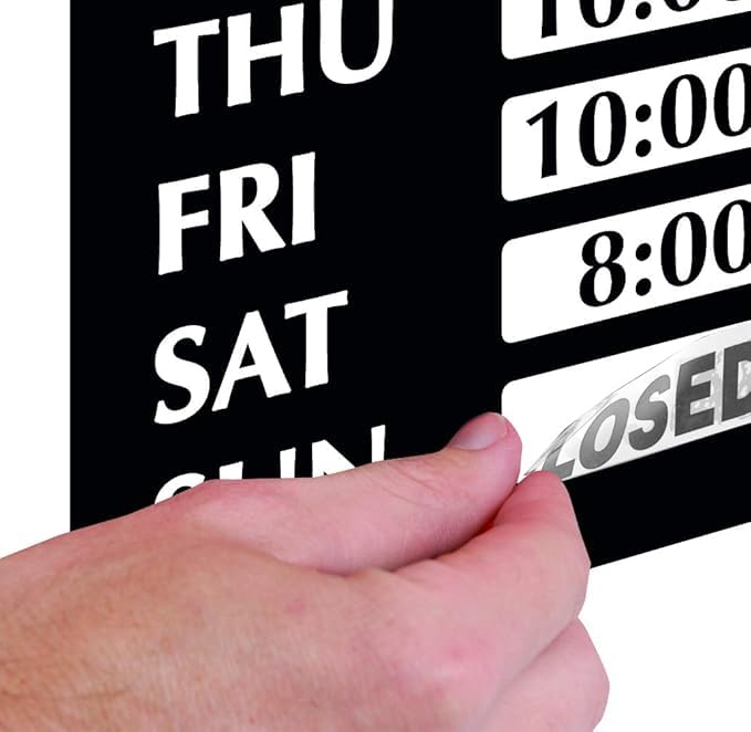 Newon 17x13 Inch Horizontal LED Open Sign - Ultra Bright Business Neon Light with Easy-Change Hours, Slim Profile Design for Restaurants, Bars & Retail Stores - Perfect for Storefront Windows, Nighttime Visibility & Attracting Customers