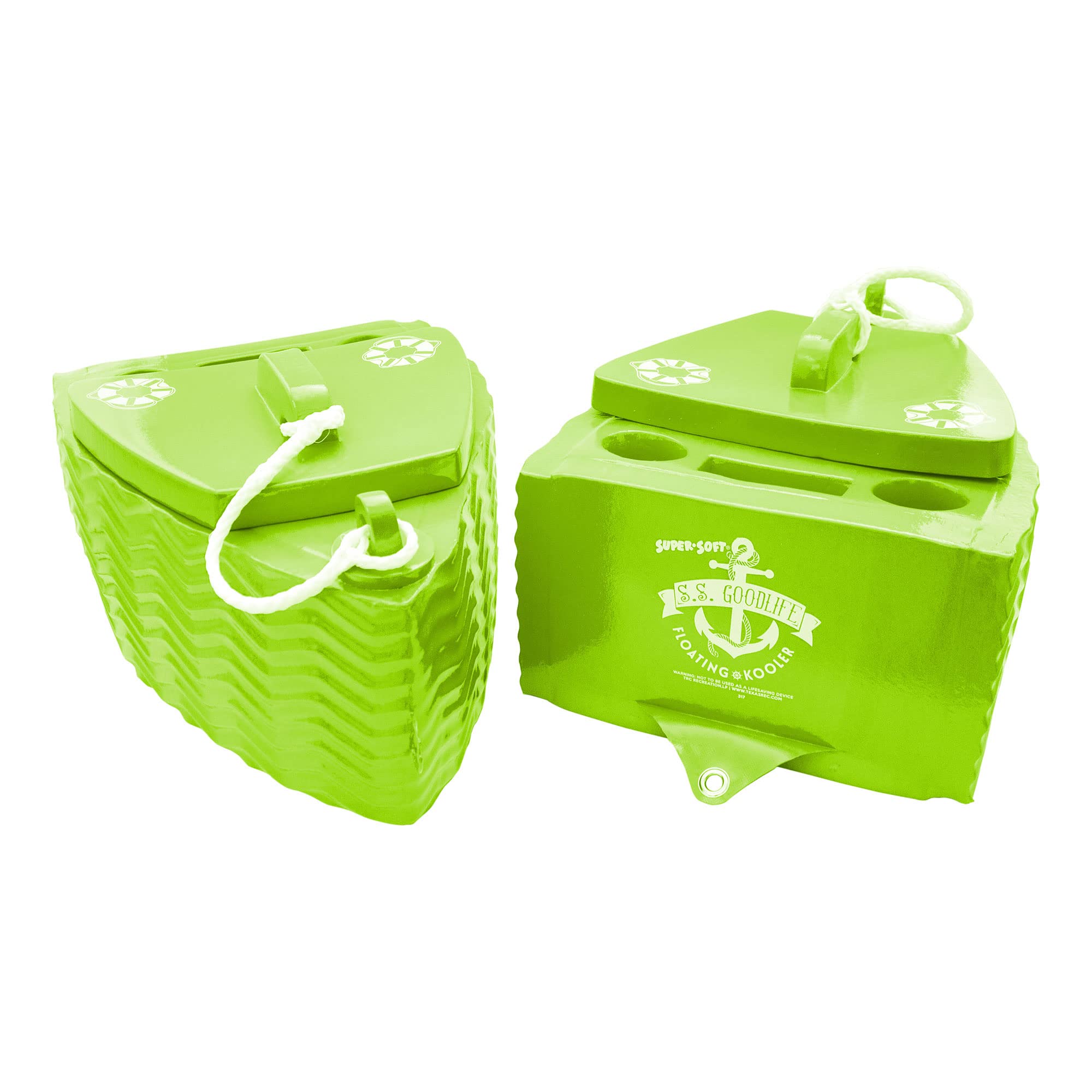 TRC Recreation Water Resistant Floating Cooler - Super Soft Insulated Drink Cooler for Pool, Beach, Boating & Outdoor Adventures | Perfect for Picnics, Camping & Water Activities